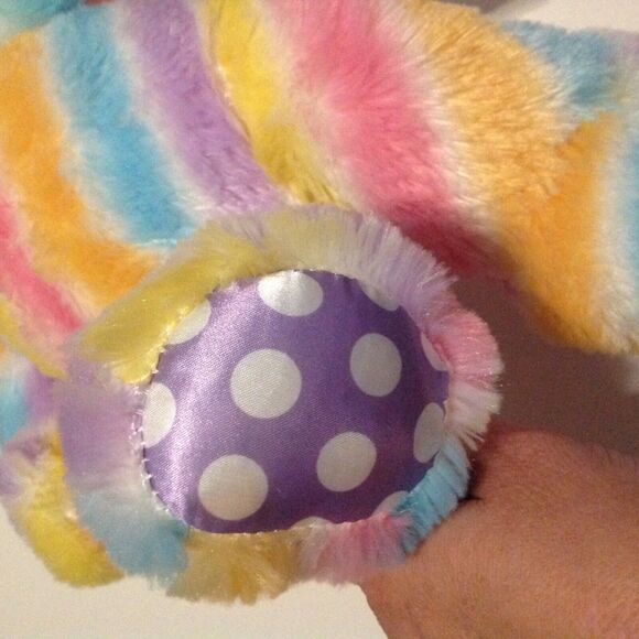 Build A Bear Bunny Rabbit Rainbow Pastel Stuffed Toy Plush 17” Tie Dye - Picture 3 of 7
